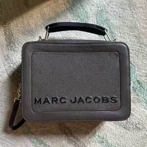 Marc Jacobs The Box Crossbody Bag in Dark Grey
